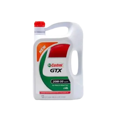 روغن موتور خودرو کاسترول مدل GTX 20W50 SL حجم 4 لیتر